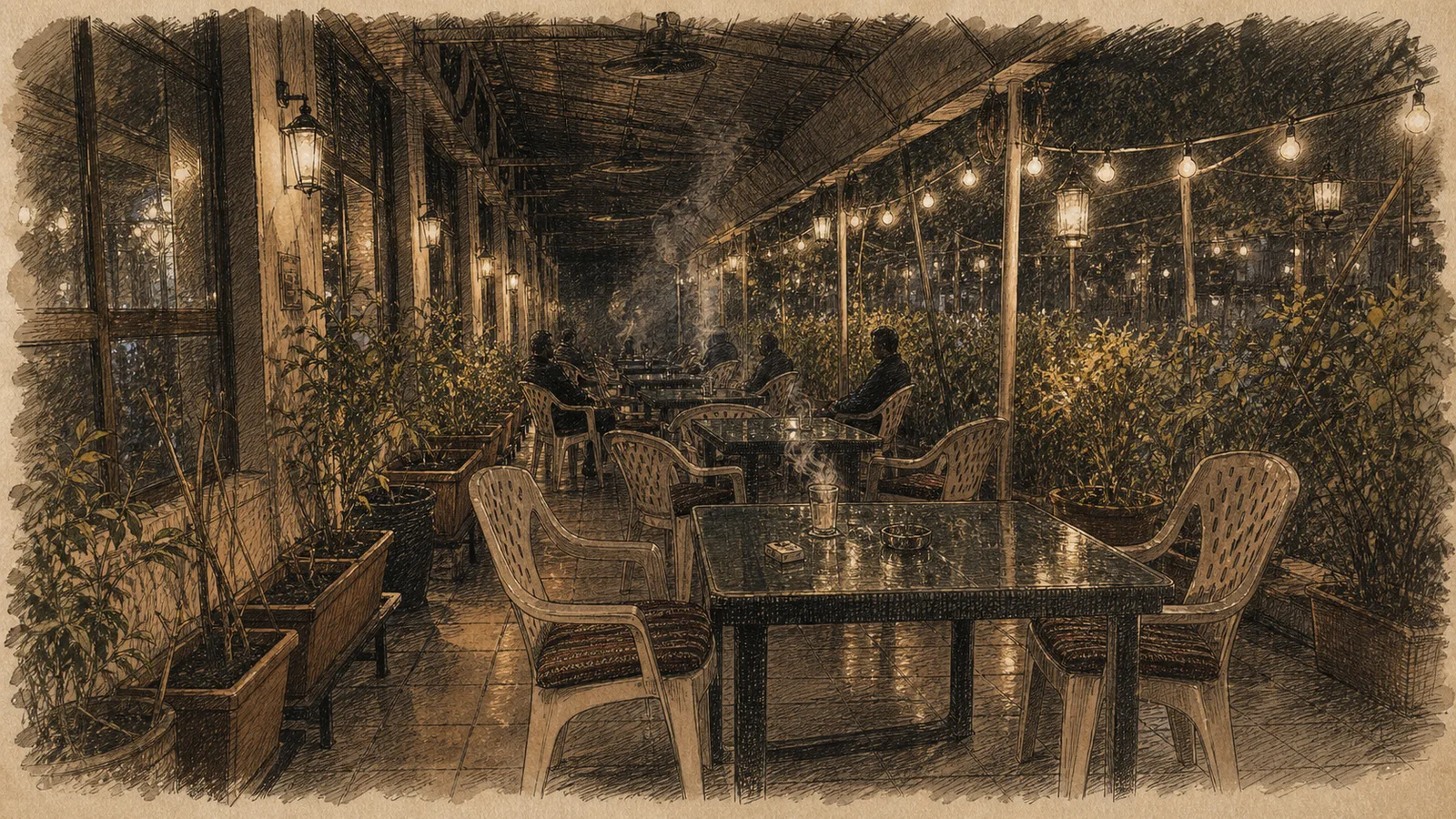 The Smokers Hall at Al Fananin.